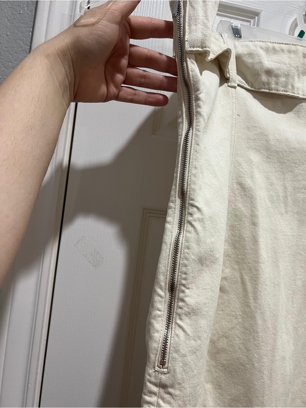 MESHKI Teddi White/Ivory Strapless Denim Mini Dress XXL 🤍 - Picture 6 of 11